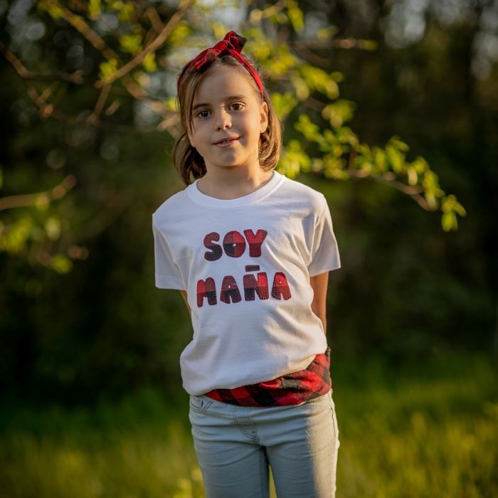 Camiseta Soy Maña® con tela de cachirulo