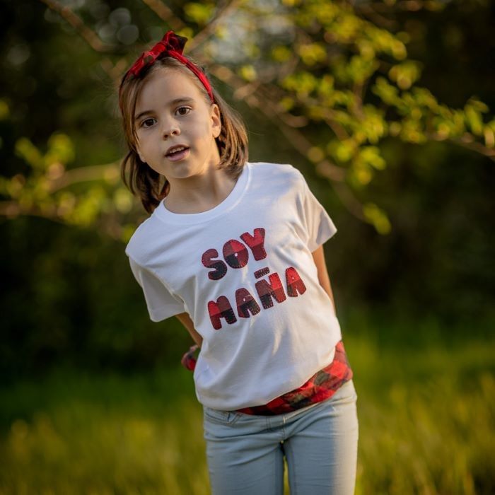 Camiseta Soy Maña® con tela de cachirulo
