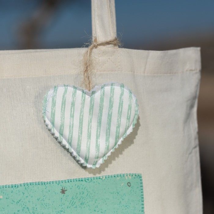 Tote Bag de algodón-tela de gato con gafas. - Imagen 3