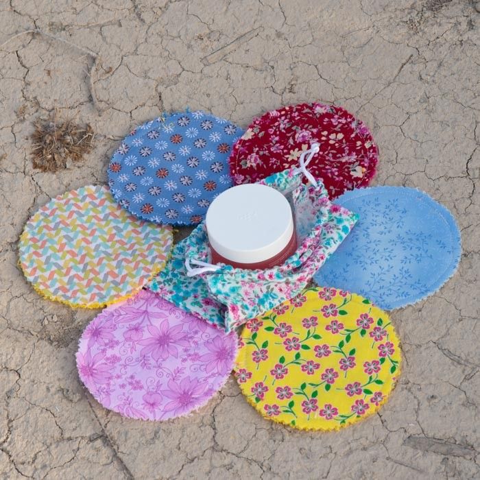 Pack de 6 toallitas desmaquillantes reutilizables