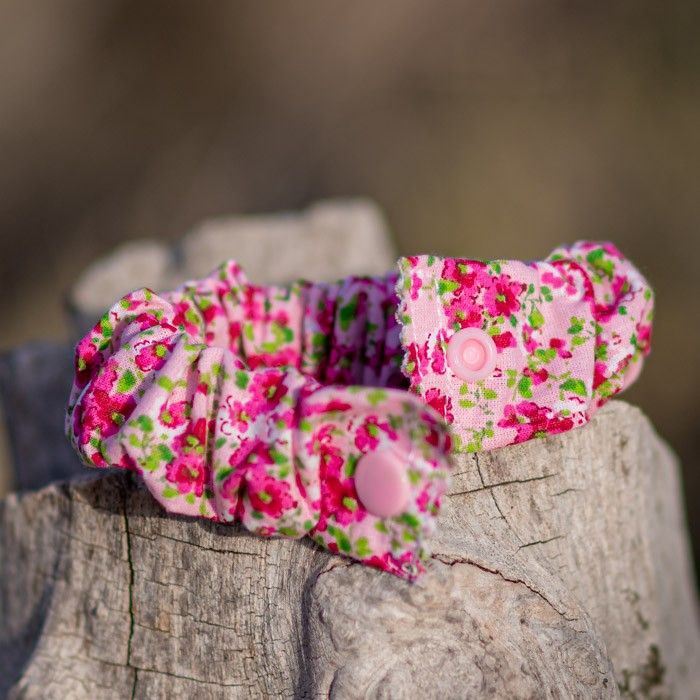 Pulsera de lactancia flores en rosa