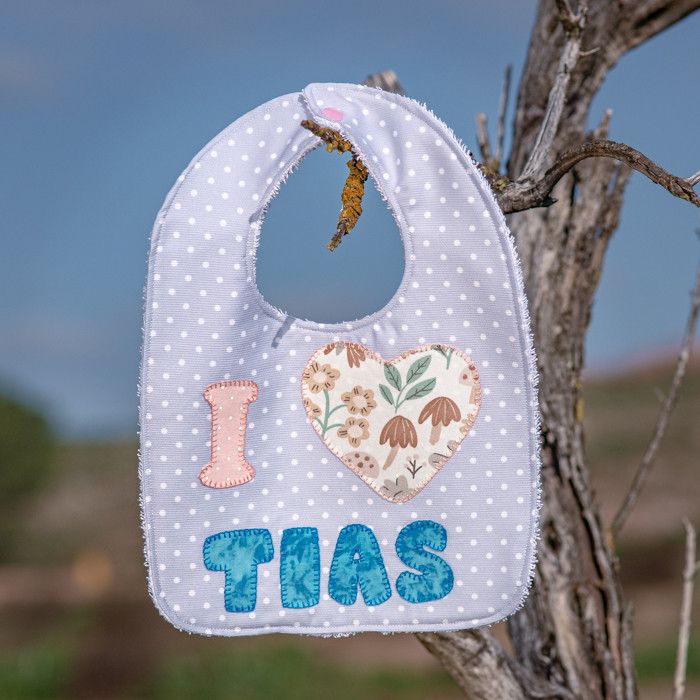 Babero infantil | I ❤️ Tías