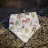 Bandana bebé de tela con estampado de animales y cactus