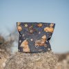 Cuello infantil polar animalitos azul hecho a mano