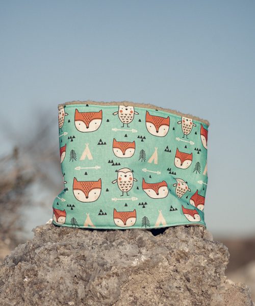 Cuello infantil polar zorritos hecho a mano