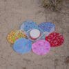 Toallitas desmaquillantes reutilizables con flores